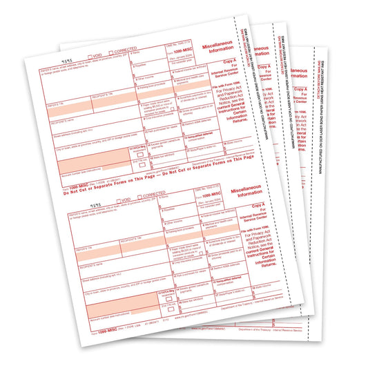 2024 Blue Summit Supplies Tax Forms, 1099 MISC, Copy A, 25-Pack