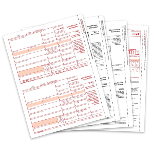 2024 Blue Summit Supplies Tax Forms, 1099 MISC 5 Part Tax Forms Kit, 50-Count